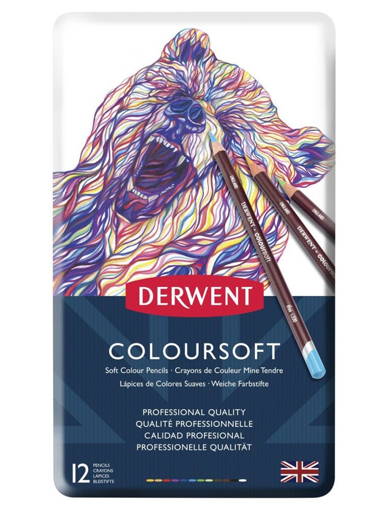 Derwent Coloursoft pencils 12s