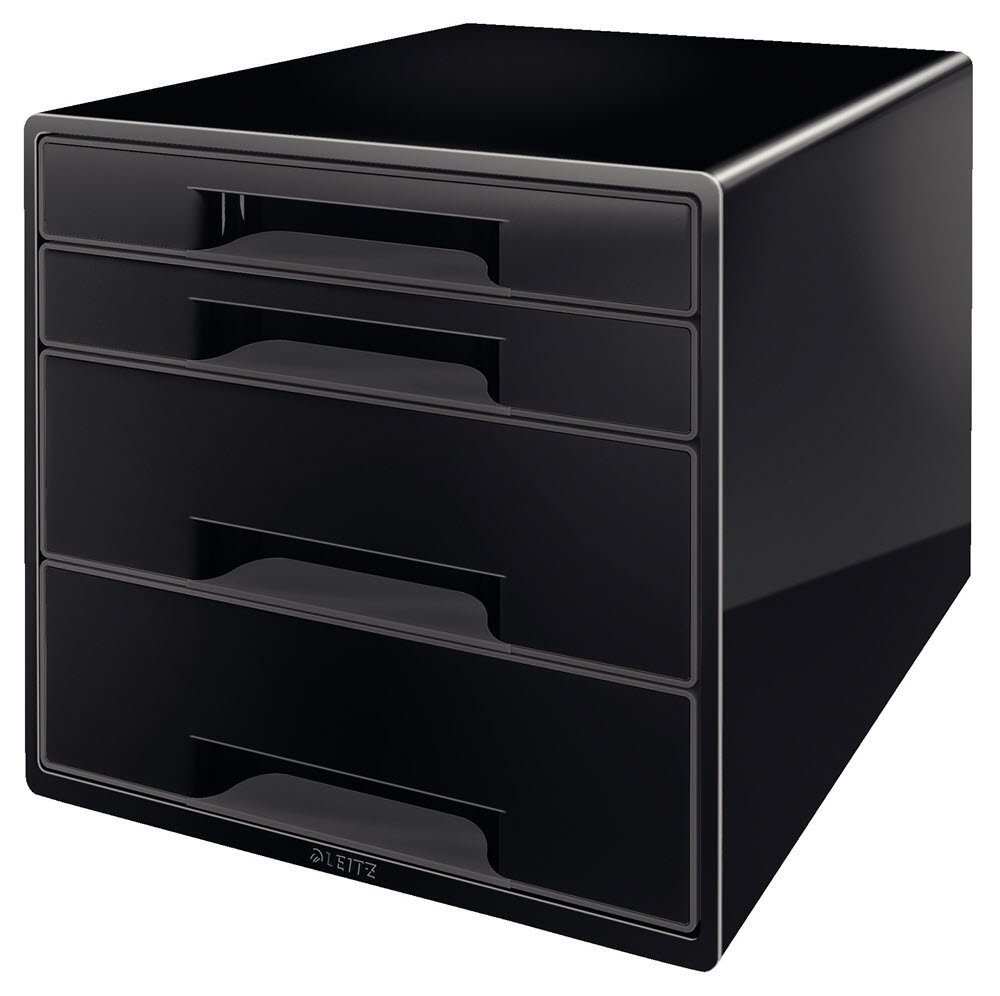 Desk Cube Leitz Dual 4-skuffer sort