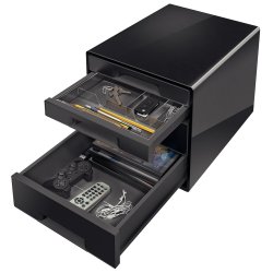 Desk Cube Leitz Dual 4-skuffer sort