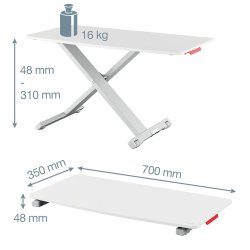 Desk riser Ergo Cosy lysgr