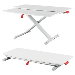 Desk riser m/keyboard hylde Ergo Cosy lysgr