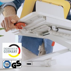 Desk riser m/keyboard hylde Ergo Cosy lysgr