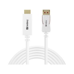 DisplayPort 1.4 HDMI 4K/60Hz, White (2m)
