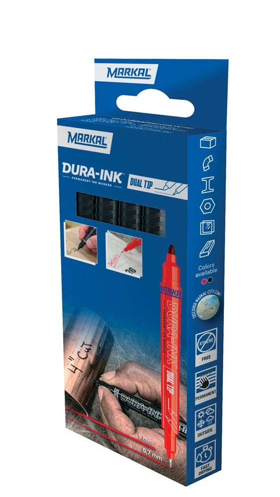 Dura Ink Dual Tip - Retail 4 (X4 Black)