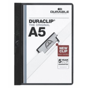 DuraClip A5 Sort til 15Ark