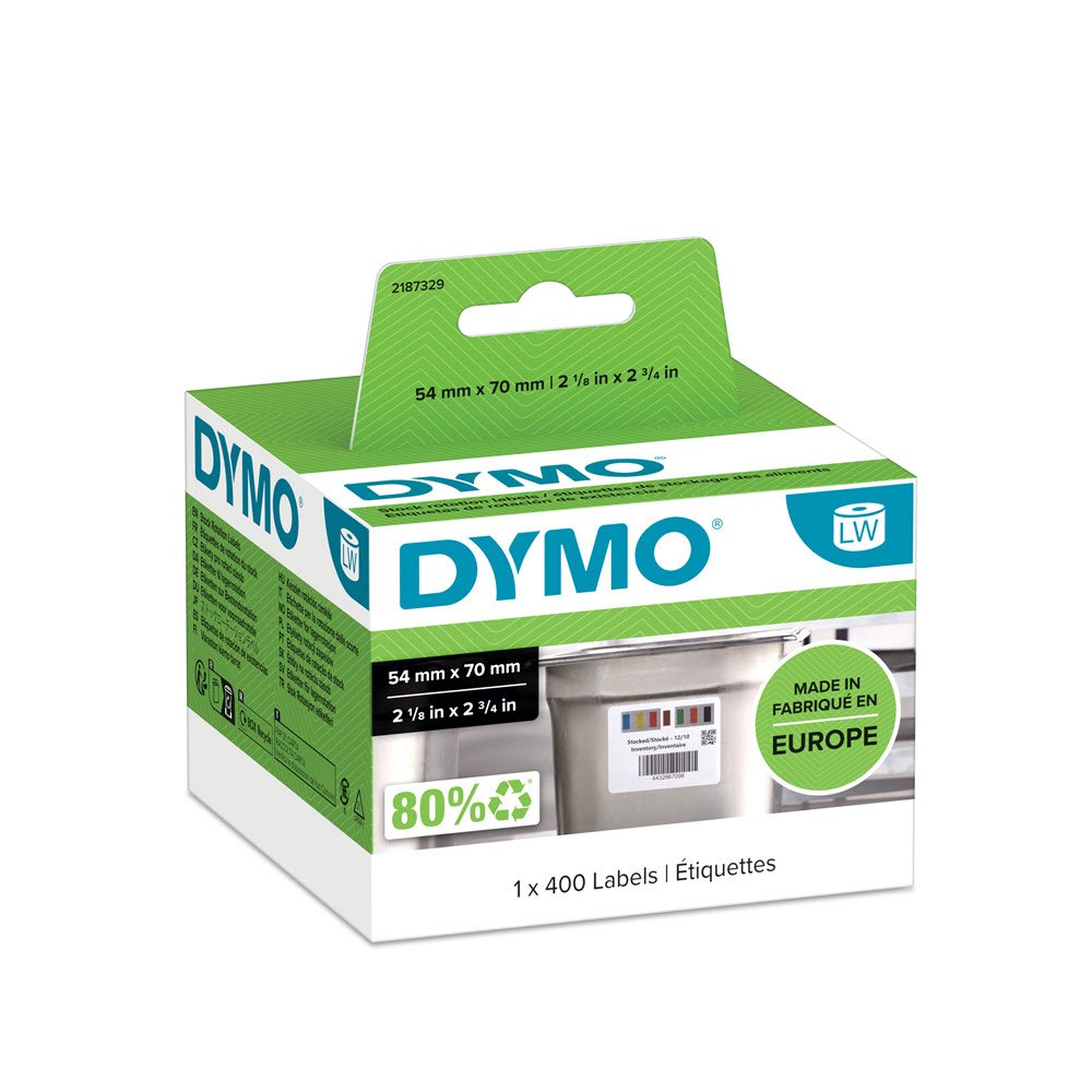 DYMO LabelWriter 70mm x 54mm Lager Labels hvide