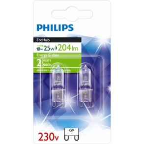 ECO HALO G9 18 W 230V 2PAK