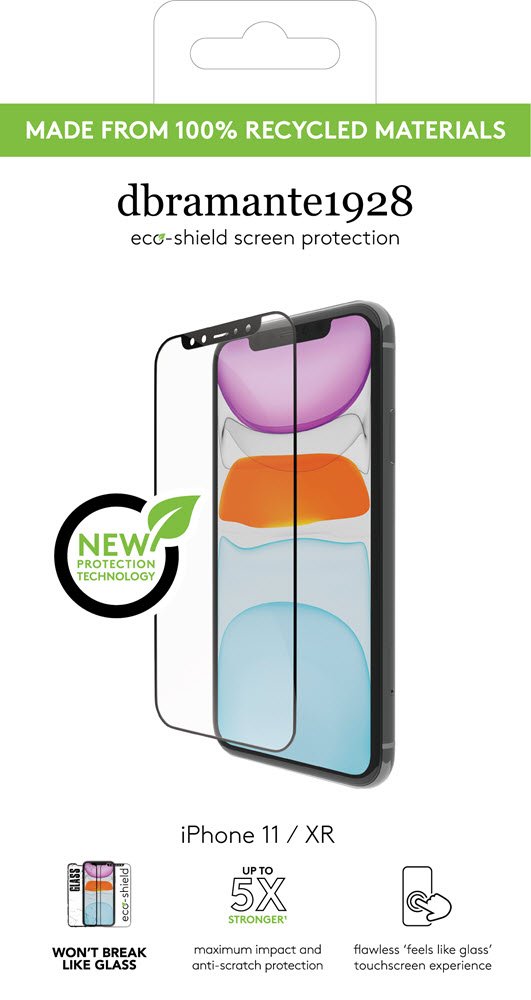 eco-shield - iPhone 11/XR, Black edge