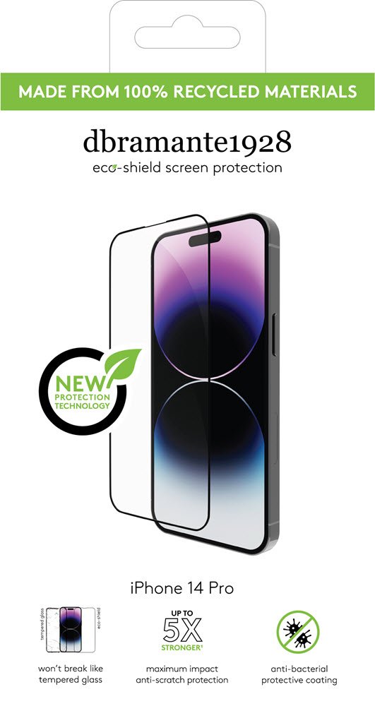 eco-shield - iPhone 14 Pro, Black edge