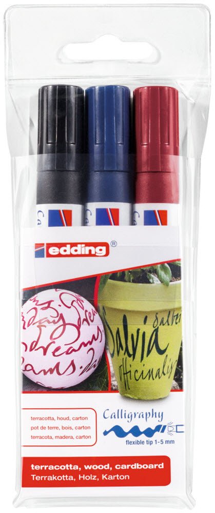 Edding Calligrafikst 3 stk 1-5mm