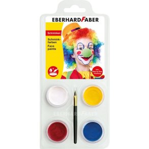 EFA Sminke 4 farver Klovn ansigtsmaling