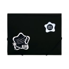 Elastikmappe C4 Poly Rock Sort