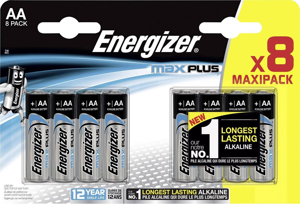 Energizer Max Plus AA/E91 (8-pack)