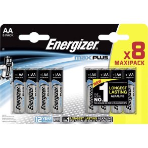 Energizer Max Plus AA/E91 (8-pack)