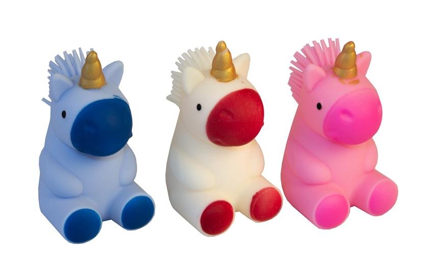 Enhjrning squeeze 3 farver assorteret
