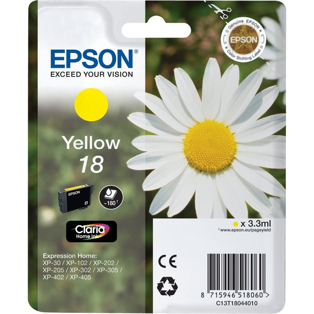 Epson 18 yellow blkpatron