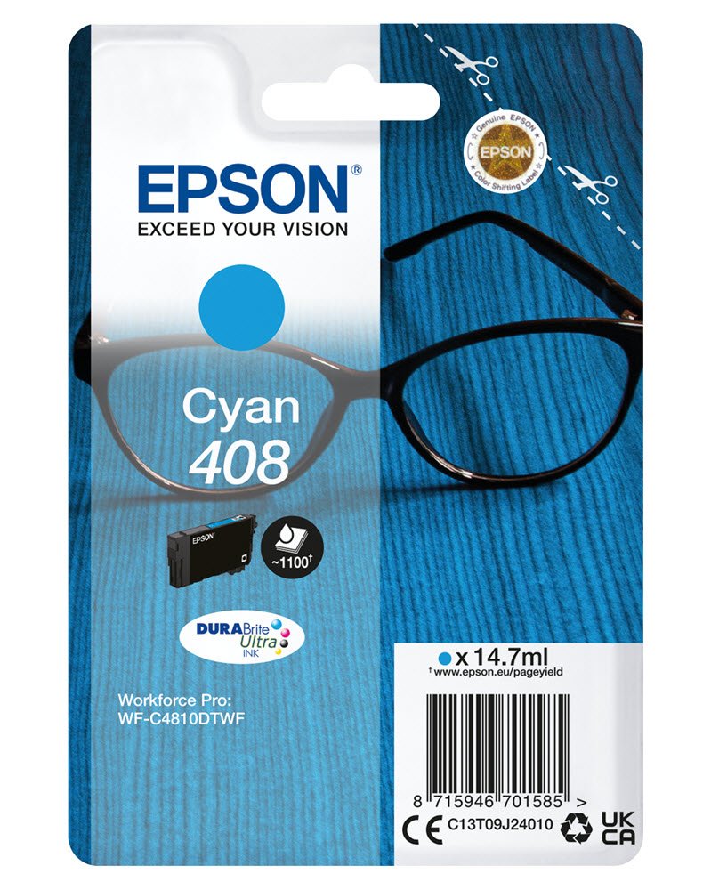 Epson 408 Cyan Ink cartridge