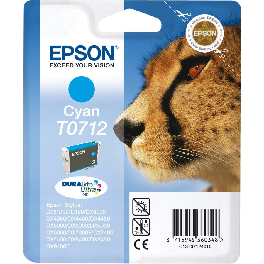 Epson T0712 blkpatron cyan