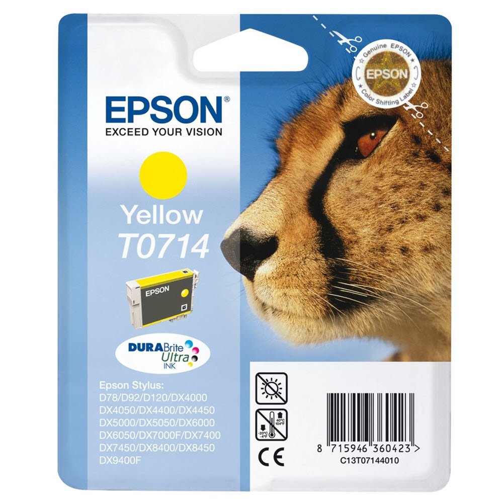 Epson T0714 blkpatron yellow