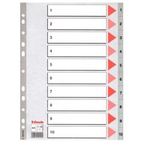 Esselte register PP 1-10 A4 Gr