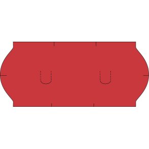 Etiketter 26x12 neon rd 12 rl