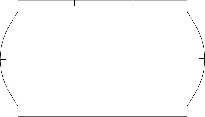 Etiketter 26x16 hvid aftage 12