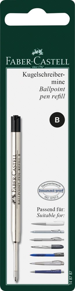 Faber-Castell Ballpoint Refil B Sort