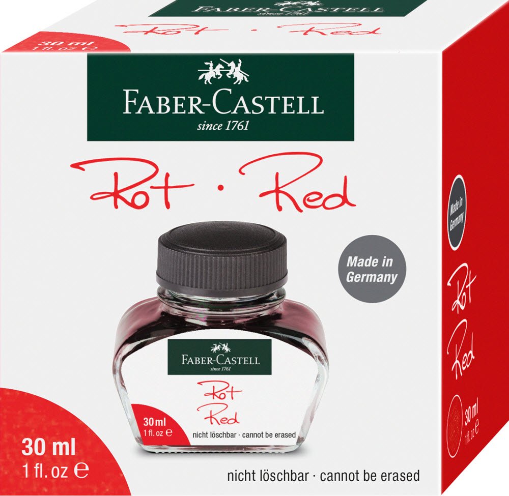 Faber-Castell Fyldepen Blk Rd 30ml