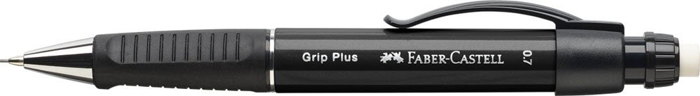 Faber-Castell Grip+ Sort 0,7