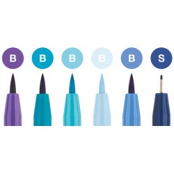 Faber-castell Pitt Artist Pen 6stk Hand lettering