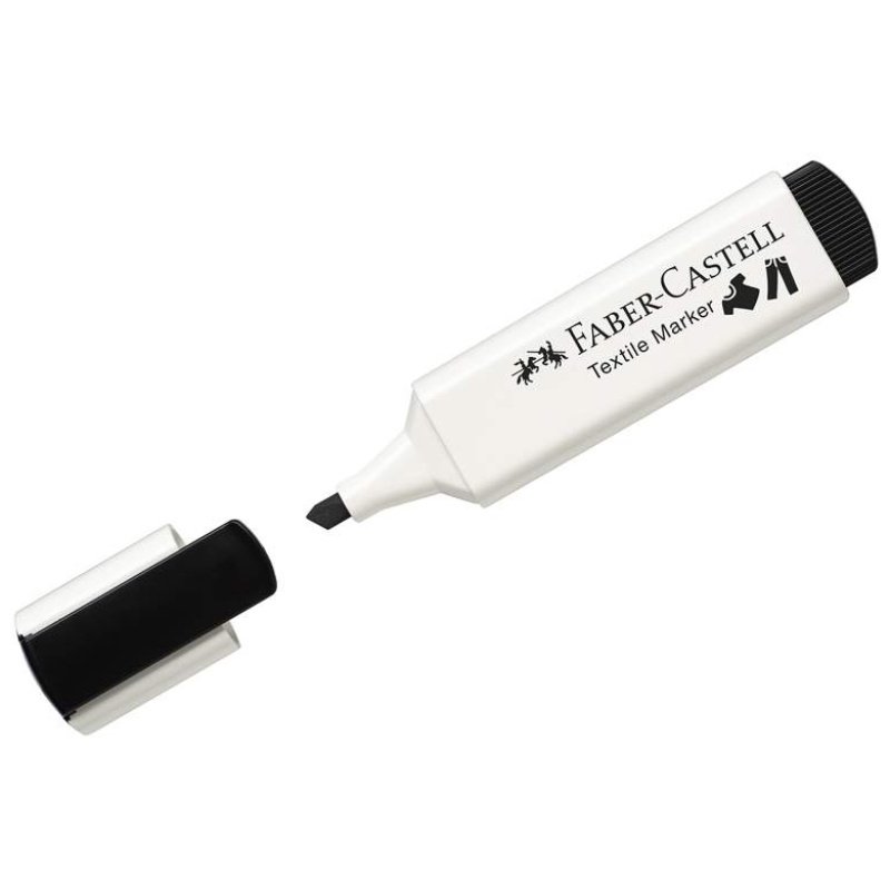Faber-Castell Tekstil pen Sort