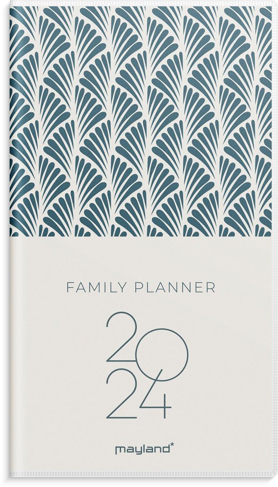 Family Planner mnedskalender m/illu PP-plast 2024