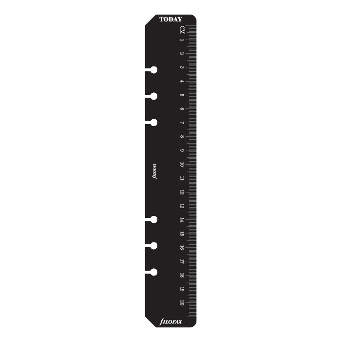 Filofax A5 lineal, markr, sort