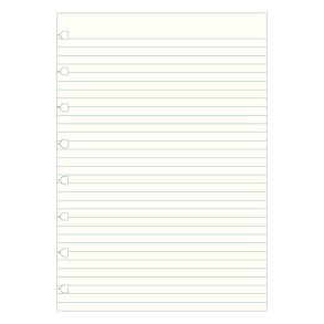 Filofax A5 Notebook lin. Papir
