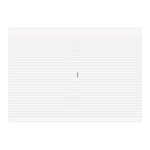 Filofax A5 Organiser Linieret Papir hvid 50 ark