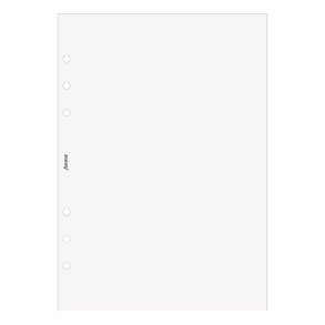Filofax A5 Notespapir Ulinieret Hvid 25 ark