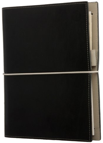 Filofax Lder Omslag A5 Domino Sort