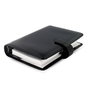 Filofax Lder Omslag Persnoal Metropol Sort