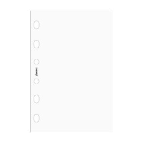 Filofax Pocket Notespapir Ulinieret Hvid