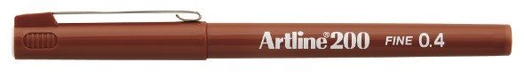 Fineliner Artline 200 Fine 0.4 brun