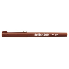 Fineliner Artline 200 Fine 0.4 brun