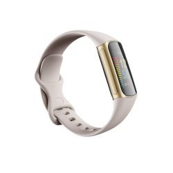 Fitbit Charge 5, Lunar White/Soft Gold