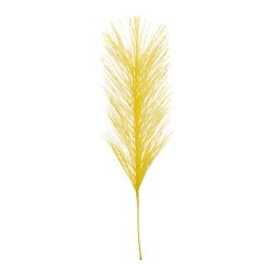 Fjer Syntetisk 21 cm Gul 5 stk.