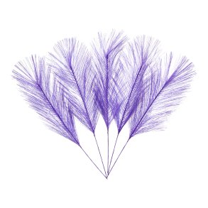 Fjer Syntetisk 21 cm Lilla 5 stk.