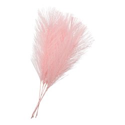 Fjer Syntetisk 21 cm Lyserd 5 stk.