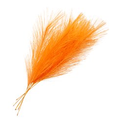 Fjer Syntetisk 21 cm Orange 5 stk.