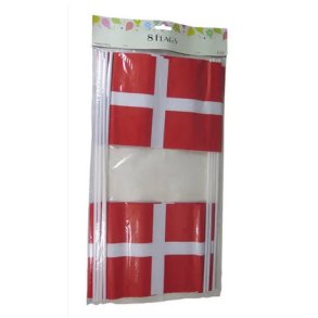 Flag DK P Pind 8 stk