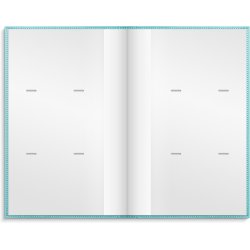 Fotoalbum 235x370mm Turkis til 300 billeder