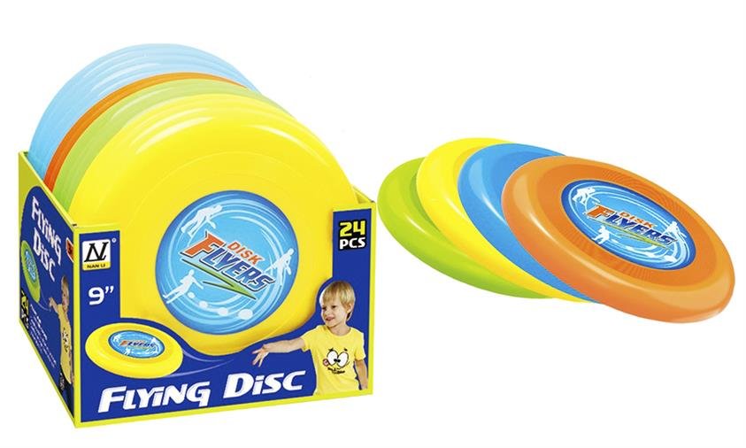 Frisbee 23 cm. i 4 assorterede farver