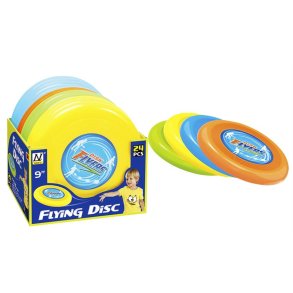 Frisbee 23 cm. i 4 assorterede farver